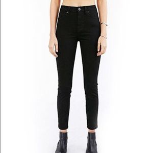 BDG black jeans - grazer mid rise, size 28